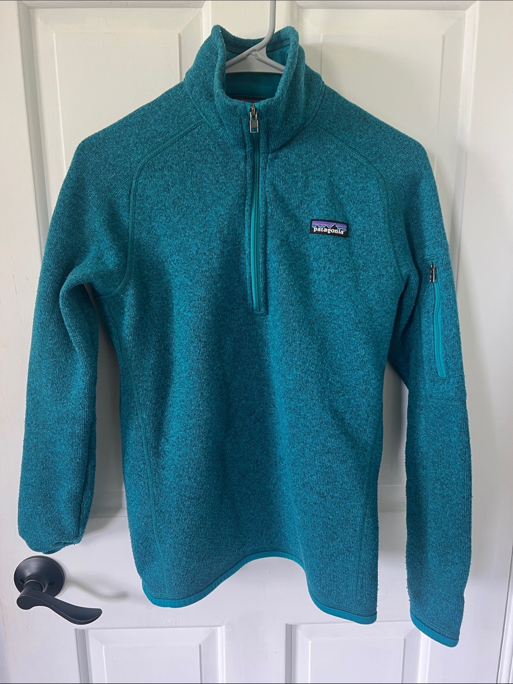 Patagonia Teal Half-Zip Fleece Pullover